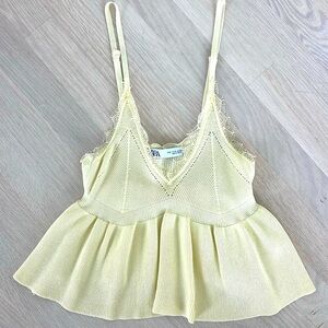 Yellow babydoll Cami
